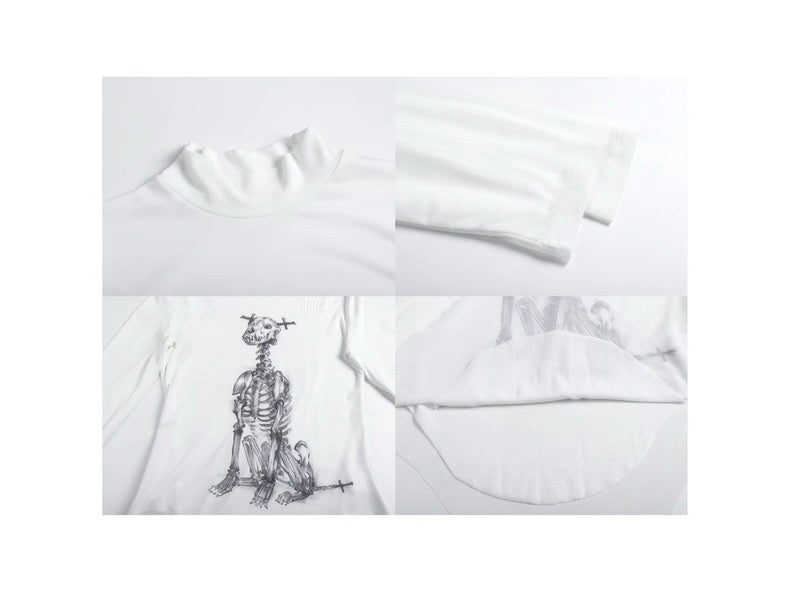 pas a pas スカルドッグプリント