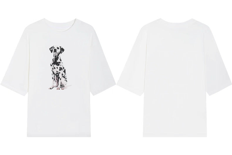 pas a pas ダルメシアンプリント レディース Tシャツ