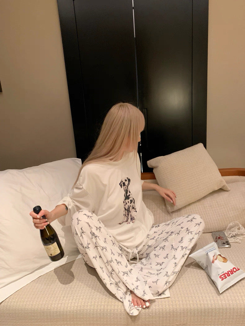 pas a pas ダルメシアンプリント レディース Tシャツ